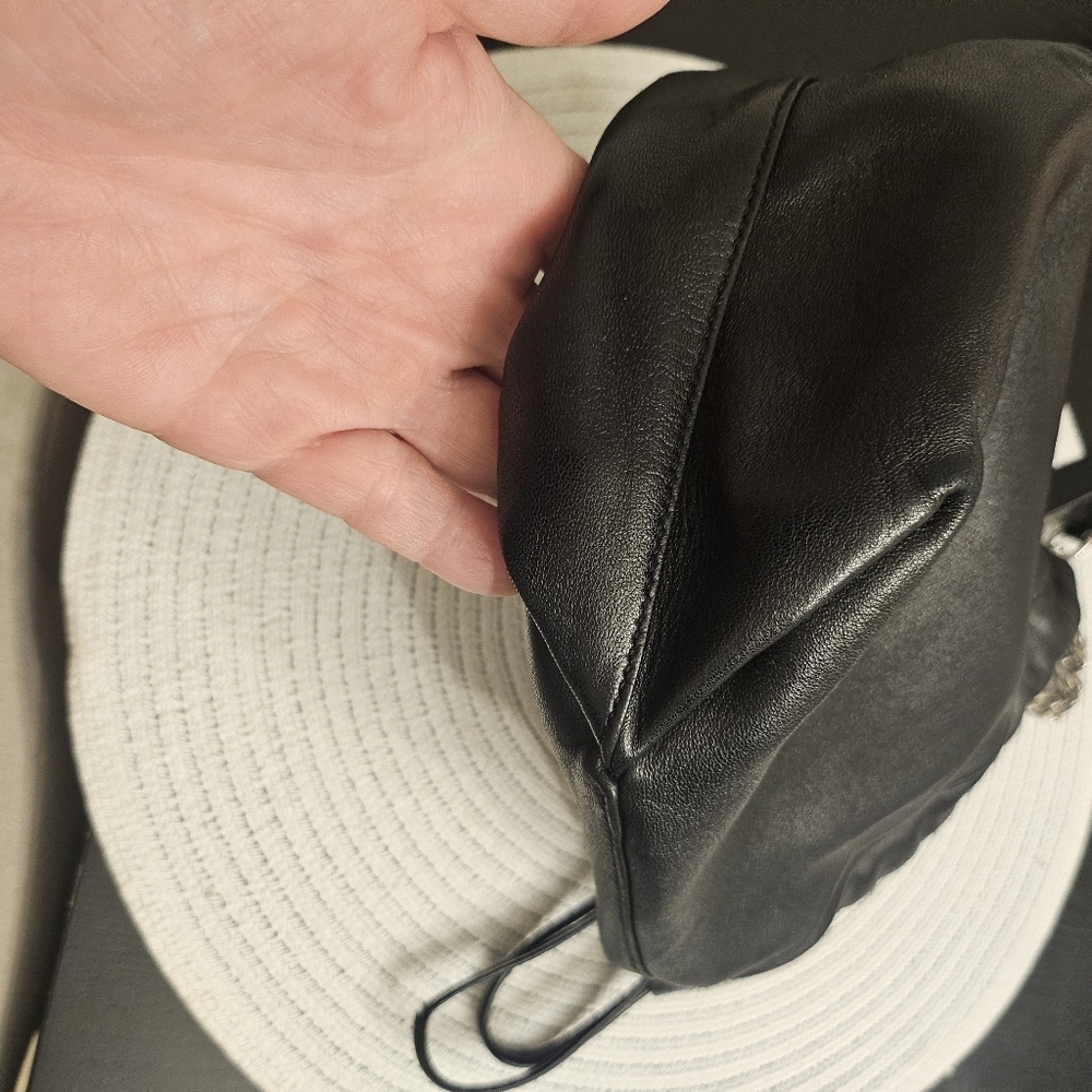 Saint Laurent Black Leather Teddy Bucket Bag - Picture 11 of 16